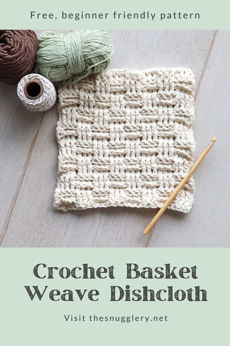 How To Crochet The Basket Weave Stitch – Plus Free Pattern! – The Snugglery